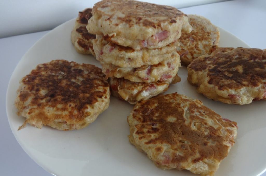 Blinis bacon cacahuètes