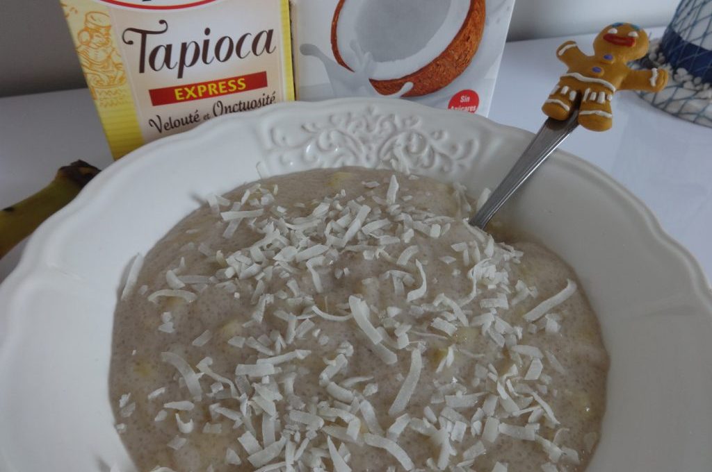 Tapioca au lait de coco et banane ( paléo )