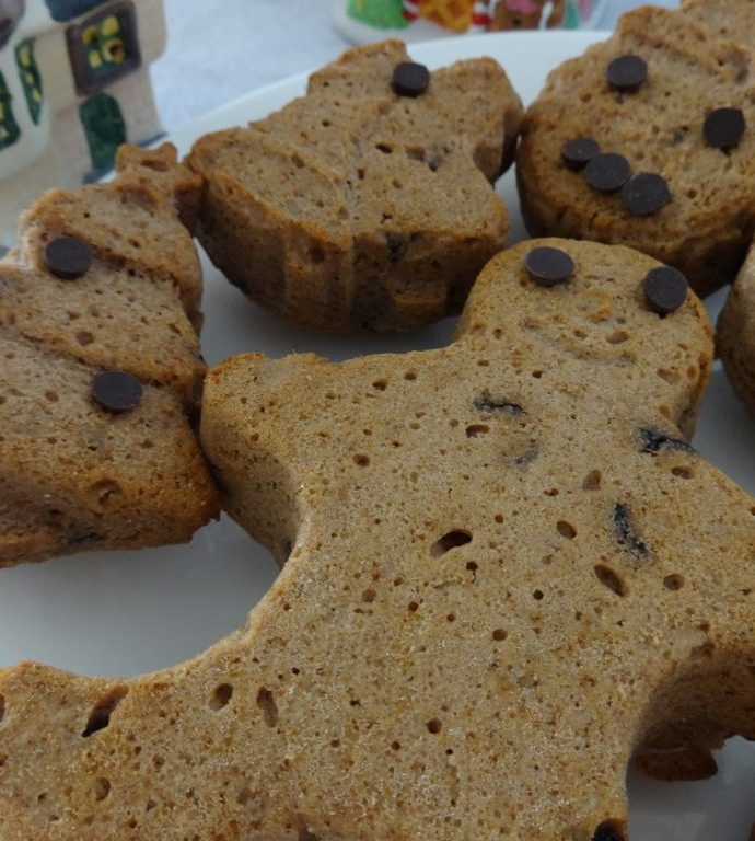 Muffins à la châtaigne et pépites de chocolat ( sans gluten, sans lactose et sans matière grasse )
