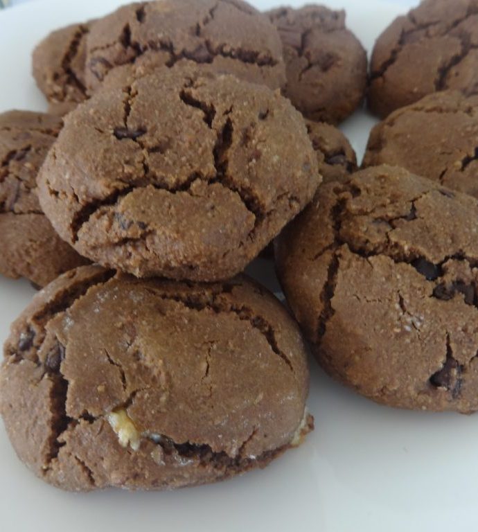Cookies tout chocolat ( sans oeuf, sans beurre, sans sucre )
