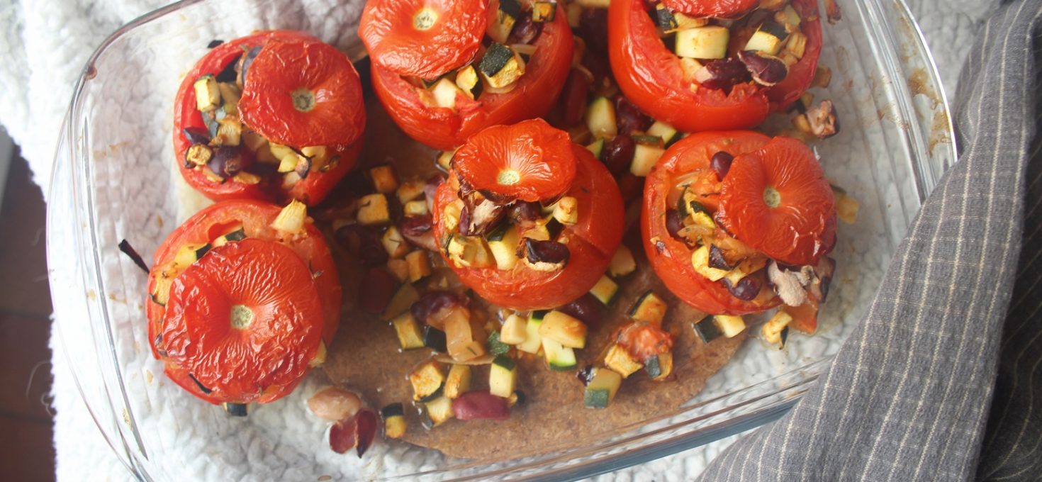 Tomates farcies aux légumes ( végétarien, sans gluten )